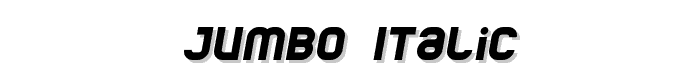 Jumbo Italic font
